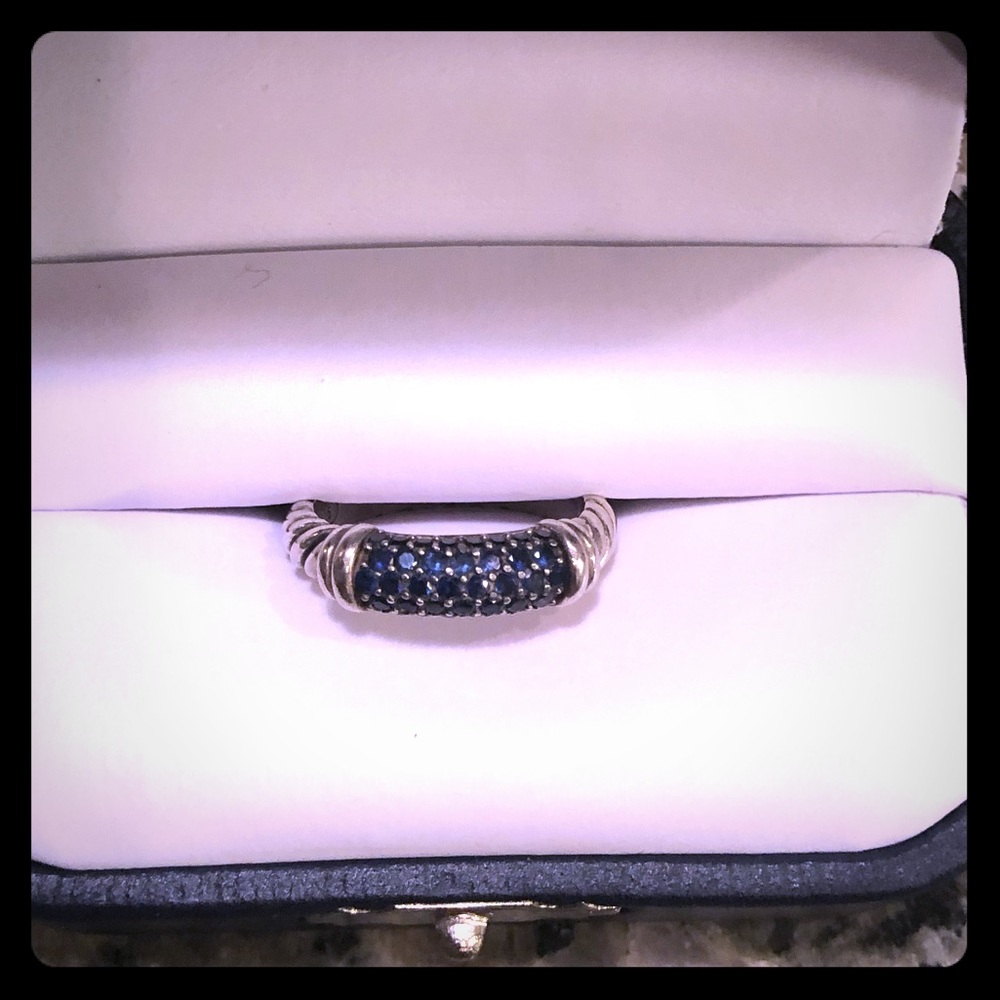 david yurman  Blue Sapphire Cable Candy Metro Ring